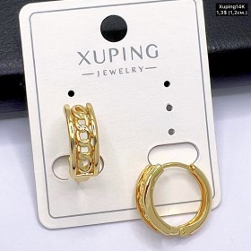 Сережки Xuping14К 10764 (1.2см)